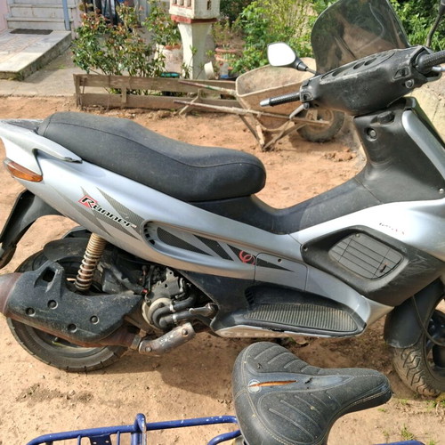 Gilera Runner 125 used, 125cc four-stroke water-cooled silver scooter