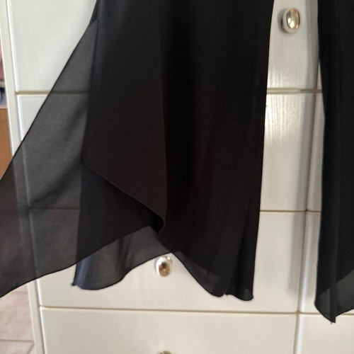 Black pants with slits, size L