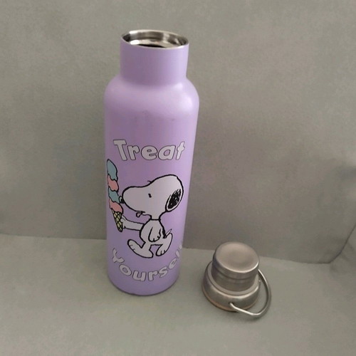 Children's thermos used, stainless steel, Snoopy