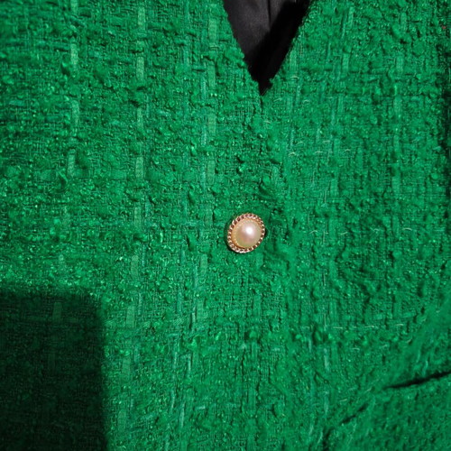 Dorothy Perkins green jacket with gold buttons, size M