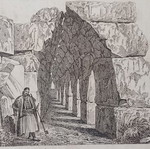 1832 Αρχαία Τίρυνθα Ατσαλογραφία μεταχειρισμένη 21x13cm