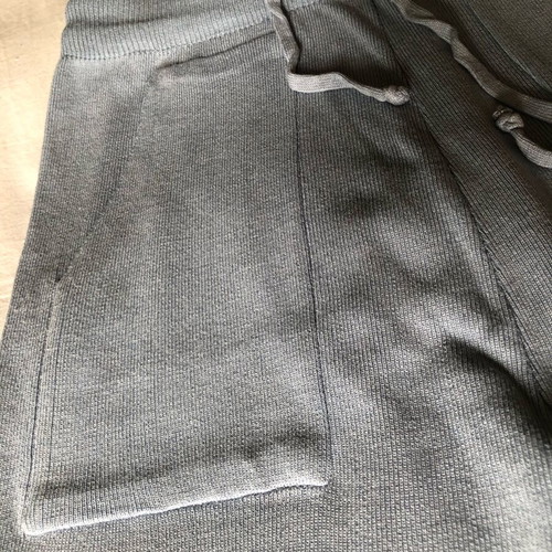 Women's set like new, white and blue, stretch fabric