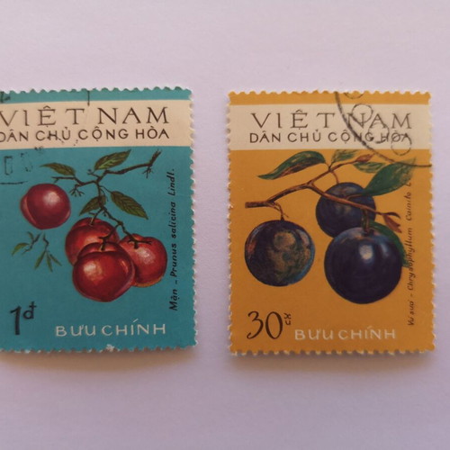 Vietnam stamps fruits new