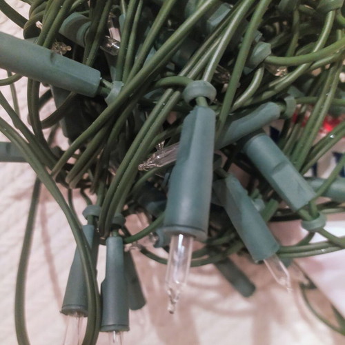 Christmas tree lights like new, 8 meters, warm white light