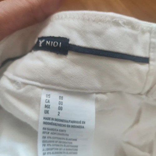 American Eagle white cotton women's shorts new, XS/S