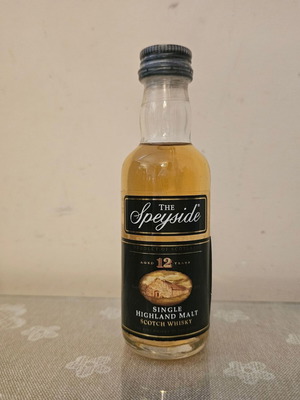 The Speyside 12yo Whisky miniature new, glass bottle