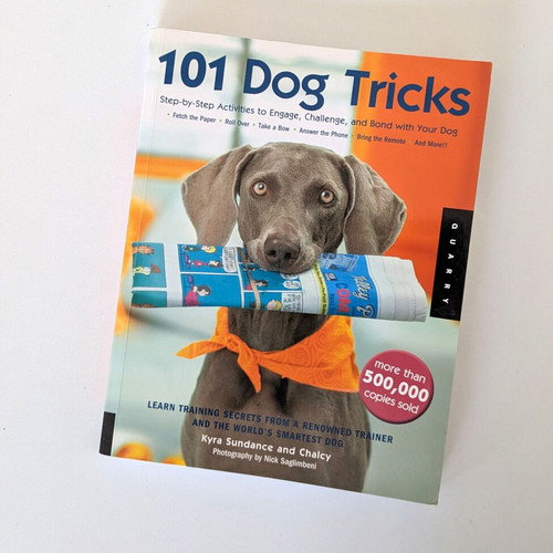 101 Dog Tricks by Kyra Sundance with Chalcy, like new, English paperback