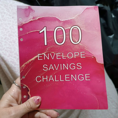 Envelope savings challenge calendar sheets like new with 100 envelopes