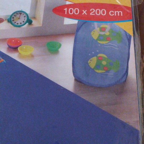 Envie fitted sheet blue 100x200 cm new, polyester microfiber