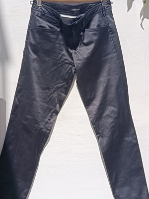Black pants size small like new with satin-like soft shiny texture