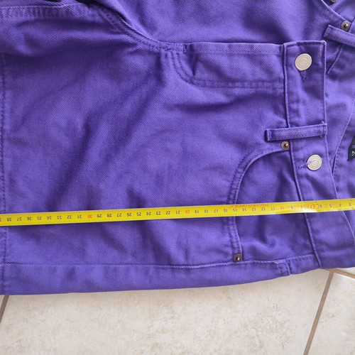 Salt & Pepper denim shorts, purple, size S