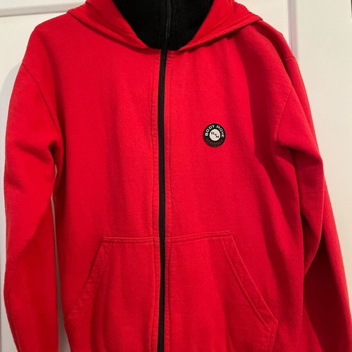 Bodymove red hoodie with knitted collar S used