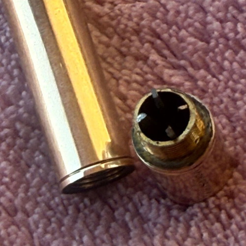 Gold pencil 375 9K 1930 England, used, 22.3 g