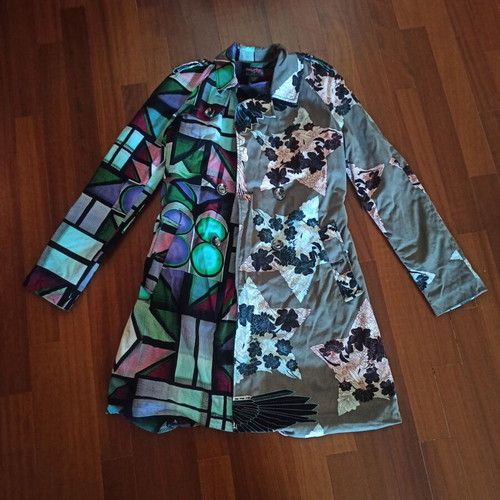 Custo Barcelona lightweight women's coat used, size 38, multicolor