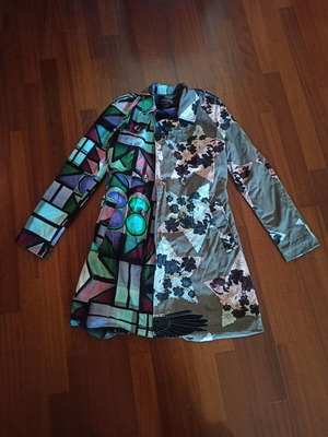 Custo Barcelona lightweight women's coat used, size 38, multicolor