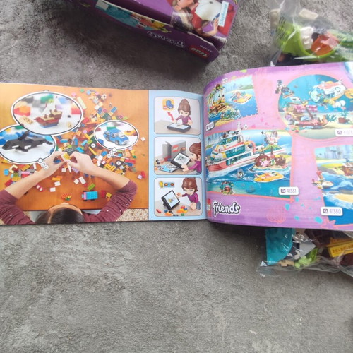 Lego Friends Beach & Rescue Set used, with original box and instructions