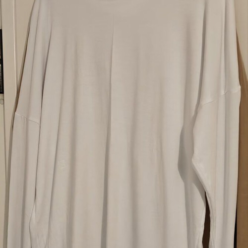 Sugarfree White Long-Sleeve Blouse Size Large Like New