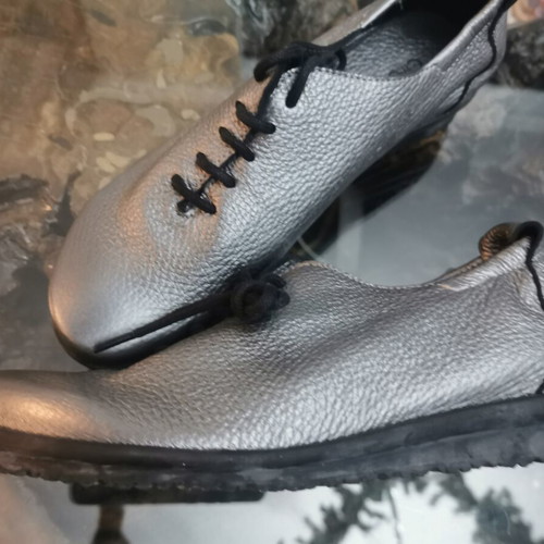 Arche leather ballerinas size 35 silver new