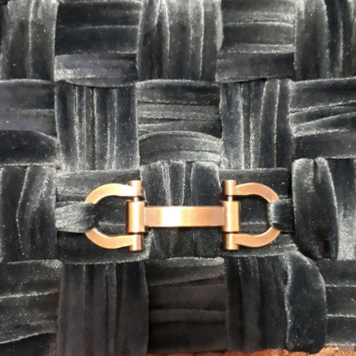 Handbag new handmade with embroidered velour canvas