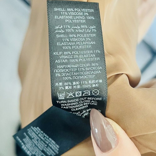 Camel Trench Coat like new, tailored classic fit
