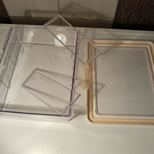 IKEA Plastic Food Storage Container with Removable Dividers and Clip Lid