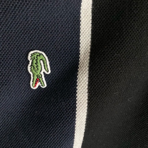 Lacoste long sleeve polo with stripes like new, size M