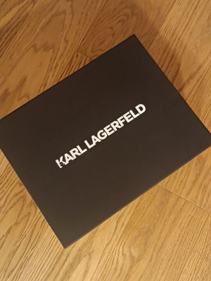 Karl Lagerfeld shoebox new, authentic designer storage box