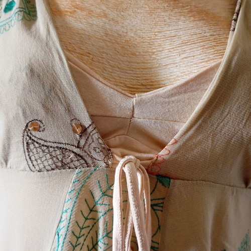 Lynne vintage blouse used, beige mint, size M