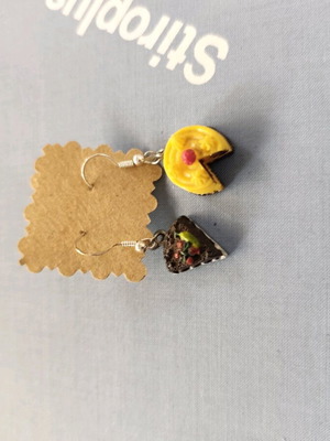 Sweet earrings new, multicolored