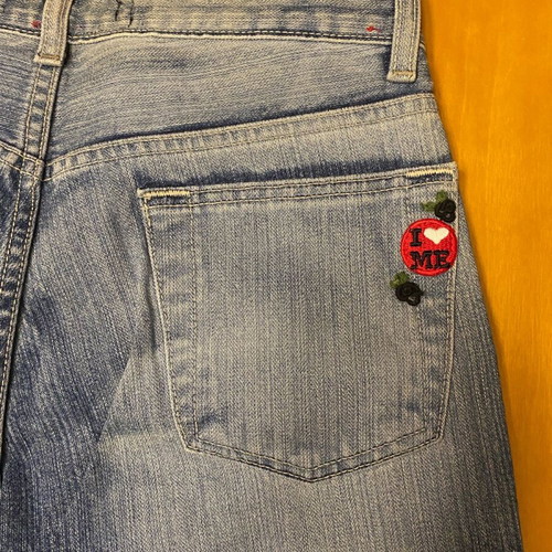 Stenia Sport Jeans new, blue and red, size XS