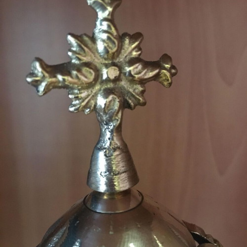 Bronze table lamp new with handmade decoration