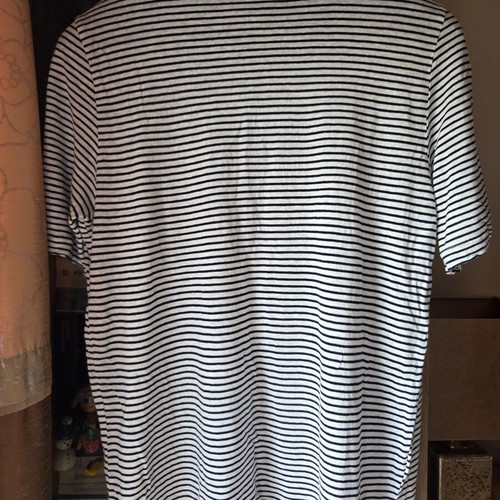Massimo Dutti cotton blouse like new, size L, black and white