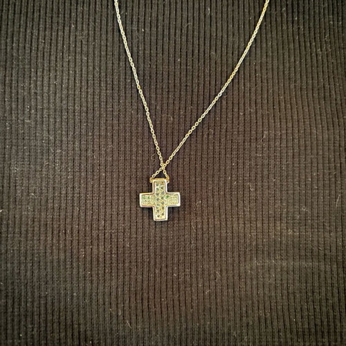Silver necklace used