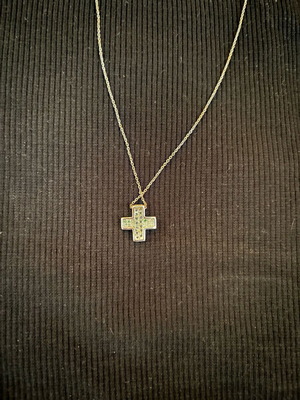 Silver necklace used
