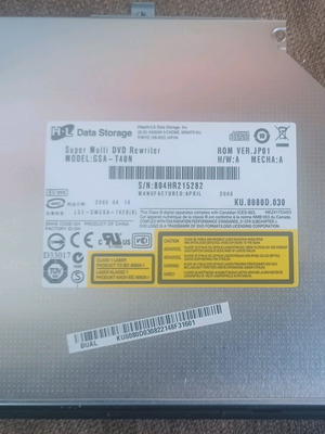 DVD H-L Data Storage GSA_T40N like new