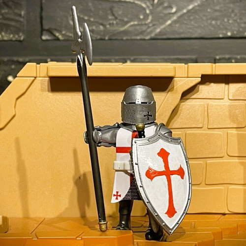 Playmobil Templar Heavy Infantry Knight custom made, brand new