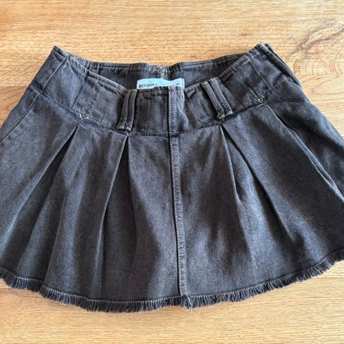 Bershka denim skirt like new, brown, size M 38 10