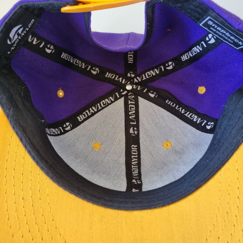 Landtaylor Snapback Hat "You Only Live Once" purple and yellow