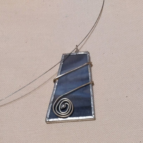 Handmade necklace used with metal elements