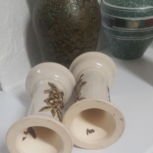 Vintage Rosa Ljung ceramic candlesticks set of 2 like new
