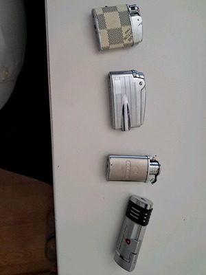 Cohiba, Tonino Lamborghini, Louis Vuitton style, Ronson Varaflame lighters used
