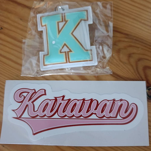 Karavan keychain and sticker new, multicolor