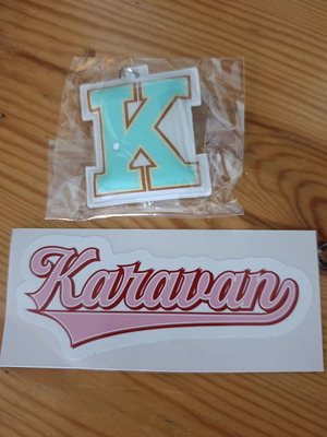 Karavan keychain and sticker new, multicolor