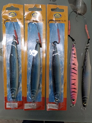 Jig fish 200 grams pack of 5 pieces new