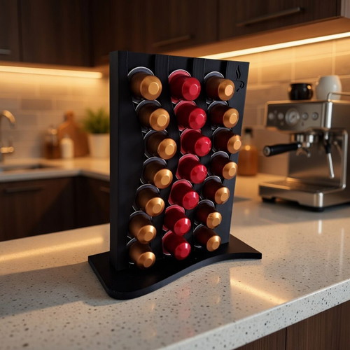 Nespresso holder new with wavy design for stylish organization