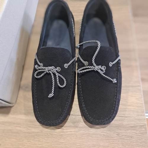 Selected Homme men's moccasins new, dark blue suede