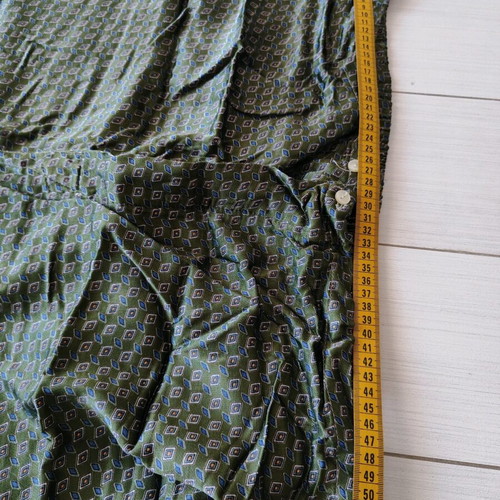 Vintage men's satin pajamas like new, 7XL, dark green