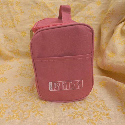 Kuromi Sanrio Hello Kitty Travel Cosmetic Bag new, pink with many compartments