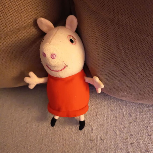 Peppa and George plush toys, 13cm and 18cm