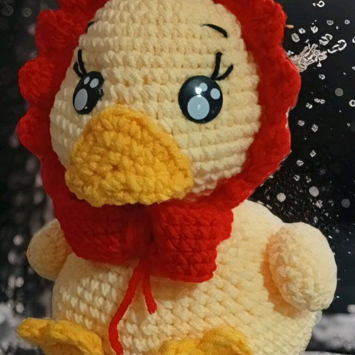 Handmade knitted duck new
